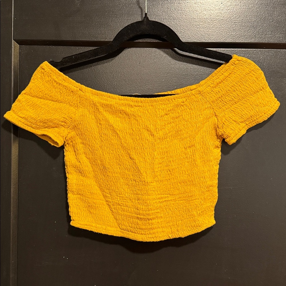 Cropped Off Shoulder Top